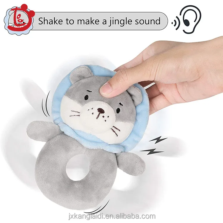 factory direct sale 2021 plush lion toy Cute rattle for babies