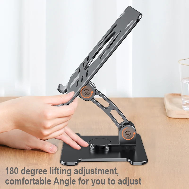 360 Degree Rotation Home Use Outdoor Use Portable Aluminum Alloy Angle Rotatable PC Laptop Holder