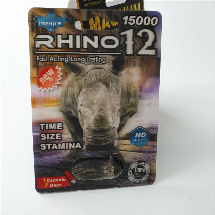 Customized Logo Blister Card Packaging PET Material For Male Enhancement Pills