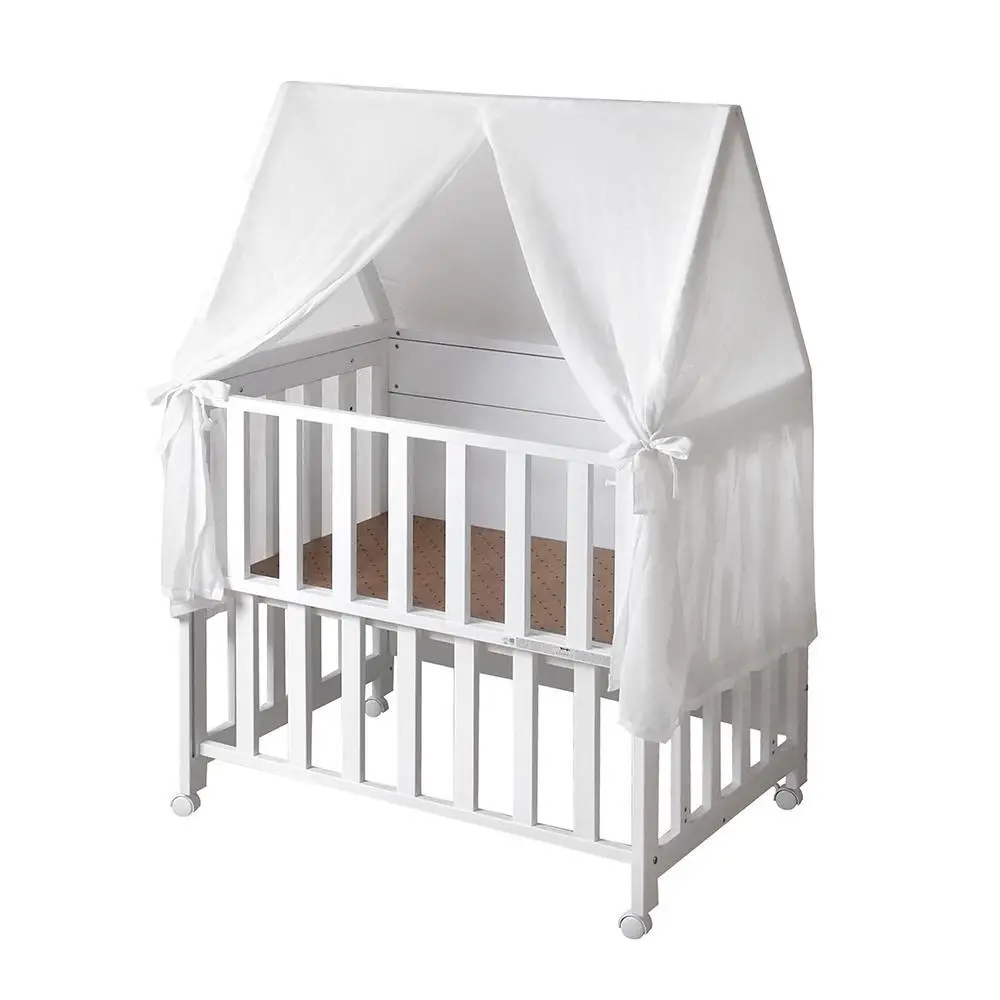 5 in 1 Adjustable Wood Bed Cot Baby Crib for Asia