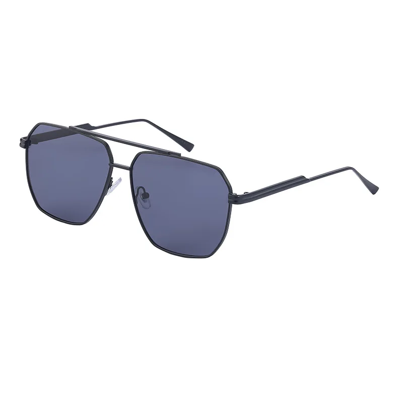 Sunway Eyewear Mens Sunglasses Manufacturer OEM Custom Logo New Trendy Retro Square Sunglass Metal Men Women Sun Glasses