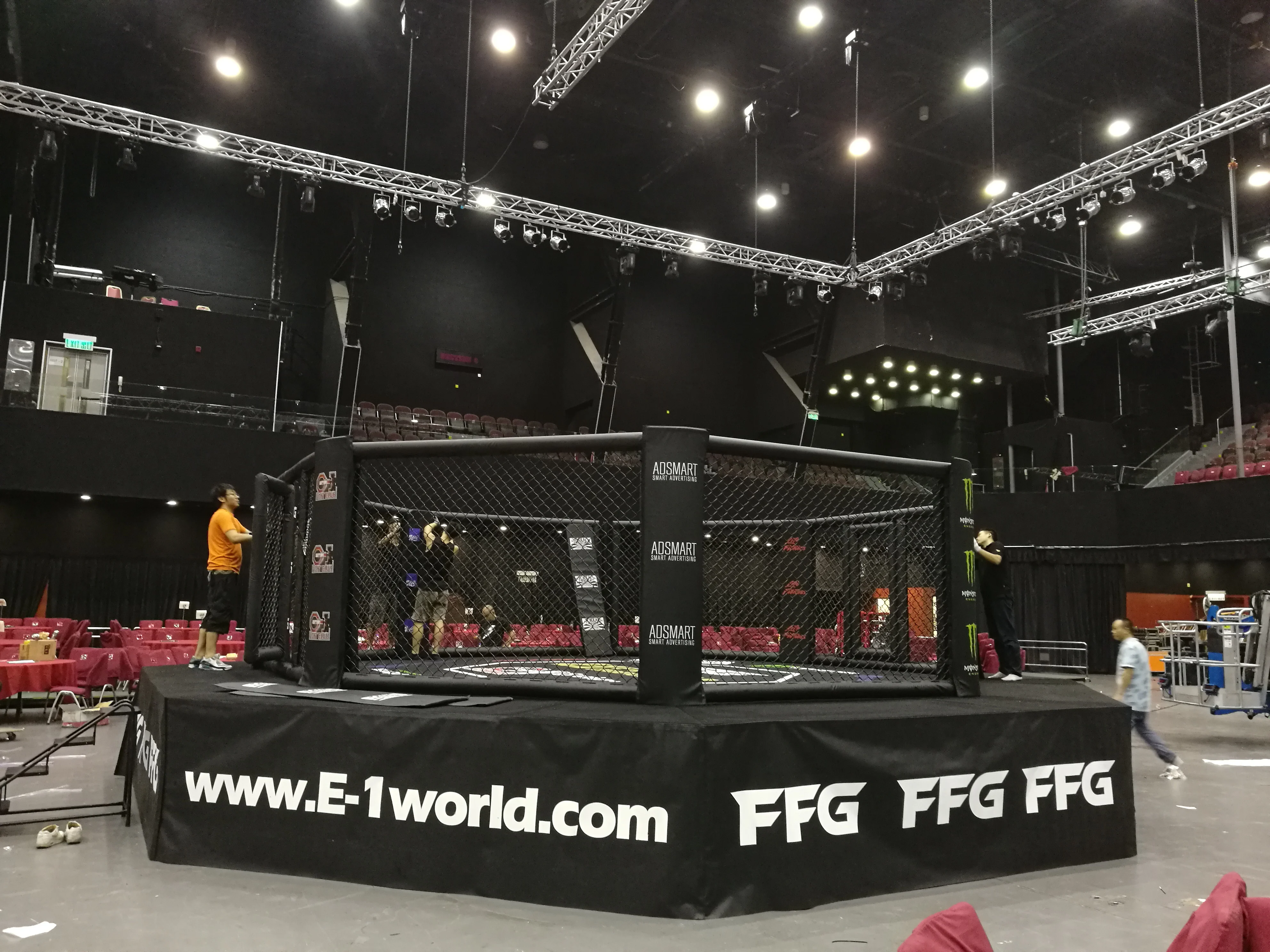 International UFC fighting used competition Octagon MMA CAGE with catwalk