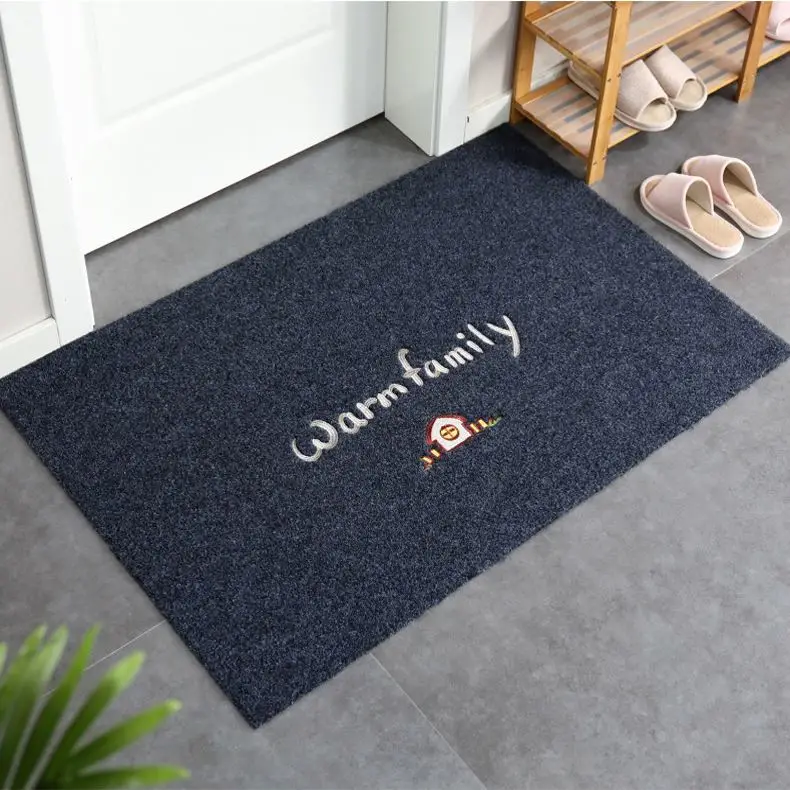 
New Colorful Custom Printed Nitrilel Rubber Logo Floor Door Mat Anti-slip Custom Printed Living Room Foot Door Carpet Mat 