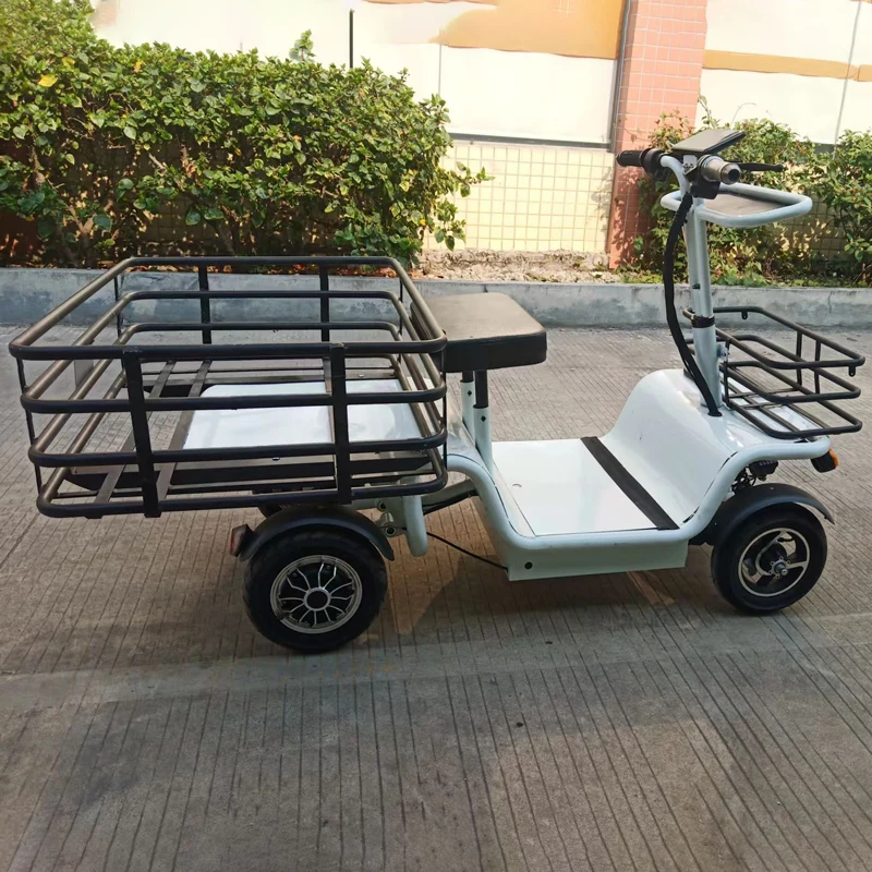48V 1000W Mobility 4 Wheel Electric Cargo Bike 4 Wheel High Speed Electric Cargo Tricycles