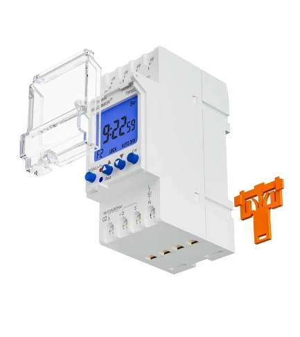 TM922 2 Channels Big LCD Display Programmable 24hrs Time Clock with Two Relay Independent Outputs Timer Switch