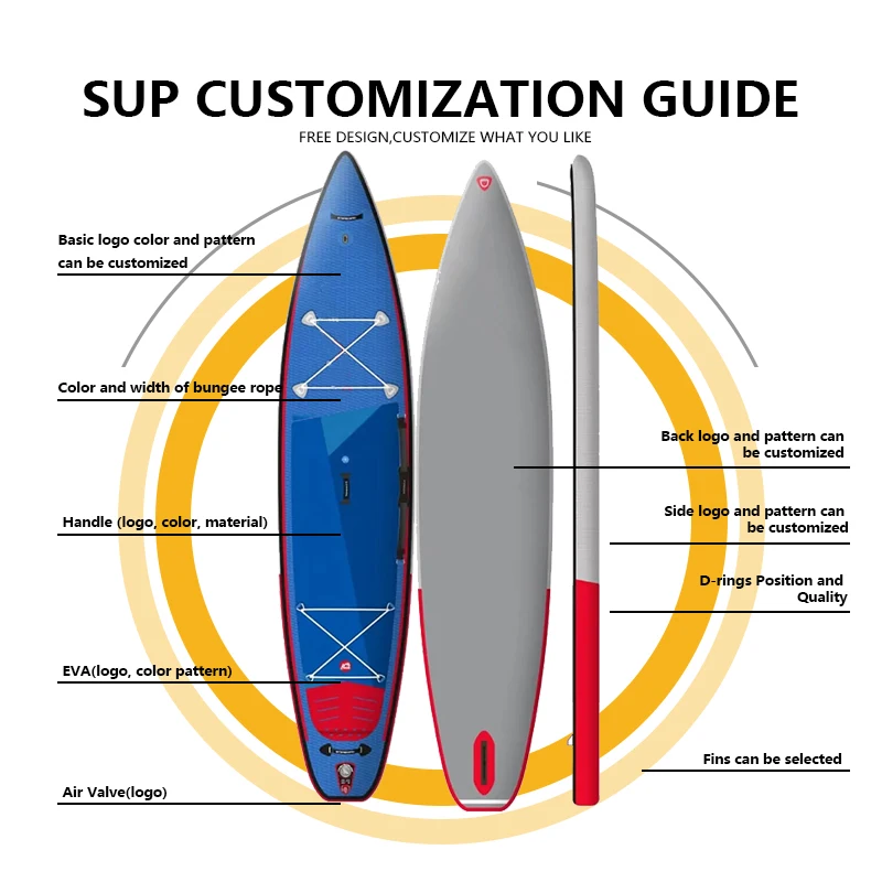 Radiwin 2023 New Style Wholesale Inflatable Paddle Board Fishing Boat Inflatable Kayak Sup Board For Sale