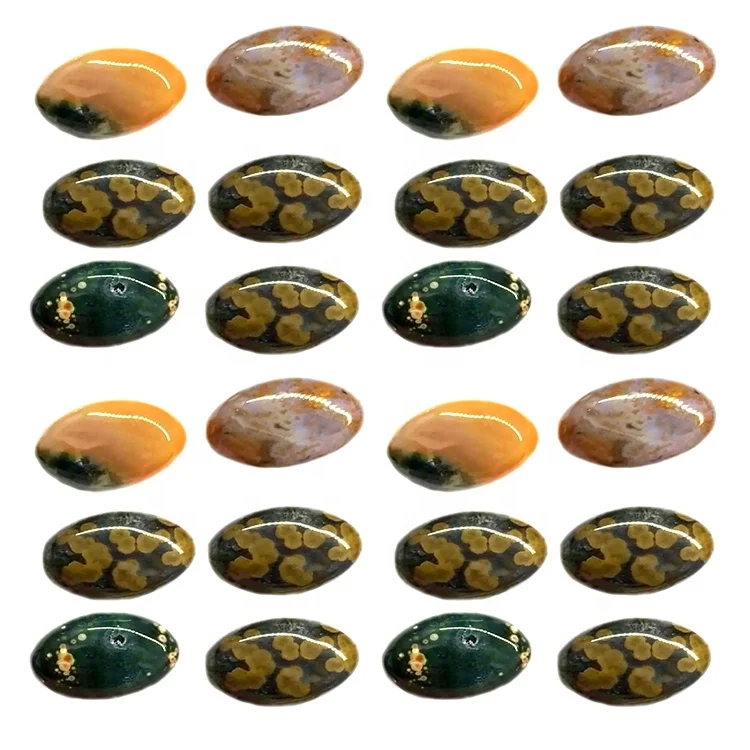 Best Quality Oval Ocean Jasper Cabochon make wholesale standard size and shape