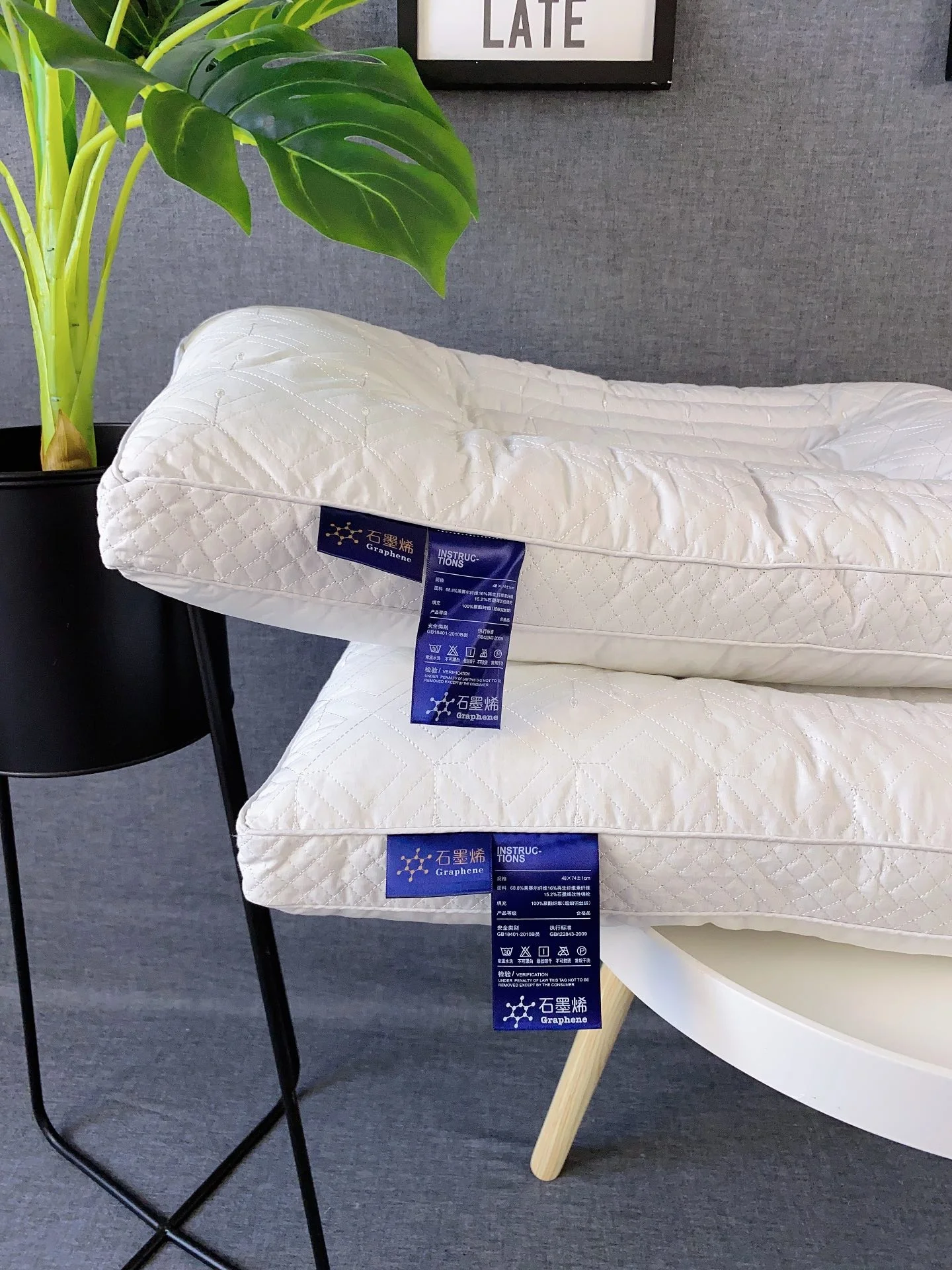 Wholesale Deluxe Dacron Cassia Seed Neck Pillow Soft Skin friendly Cotton Pillowcase Bed Pillows For Home hotel Sleeping