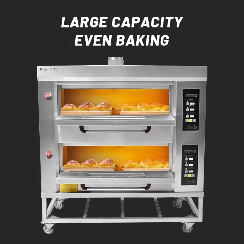 MQK Commercial Industrial Bread Cake Baking Oven Multi-function Pita Pizza Gas For