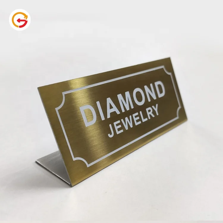 JAGUARSIGN Manufacturer Custom Decorative Engraved Desk Sign Name Plates Office Desk Name Plates for Desk