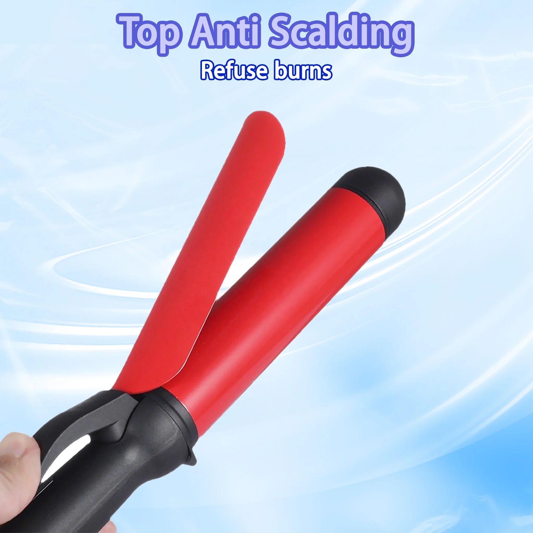 New Purple Girly Design Curling Iron with Professional Salon Hair Styler Electric Portable Curling