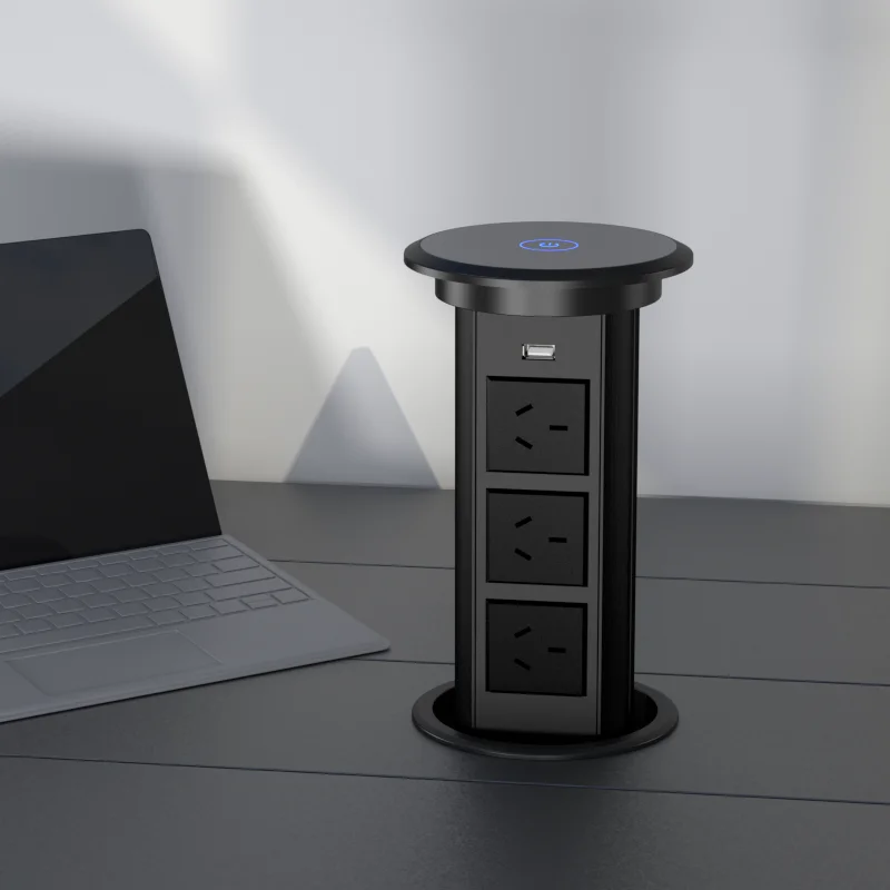 desk  top socket with wireless charging with music speaker for kithcen