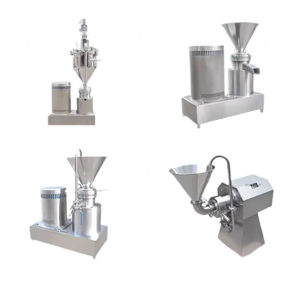 Industrial Almond Butter Colloid Mill Sesame Tahini Peanut Butter Making Machine Cocoa Soya Beans Grinding Equipment