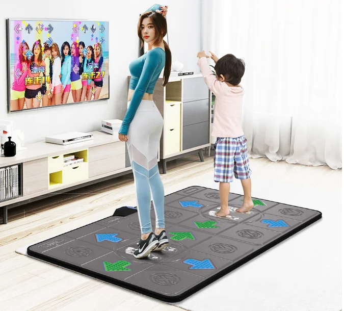 Electronic Carpet Rhythm Game Toys Anime Household Kids TV Dance Mat Light-Up Blanket