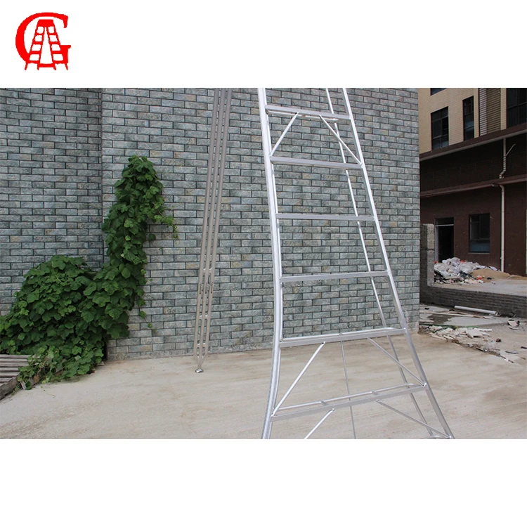 Multi purpose aluminium step orchard position ladder adjustable agricultural ladder