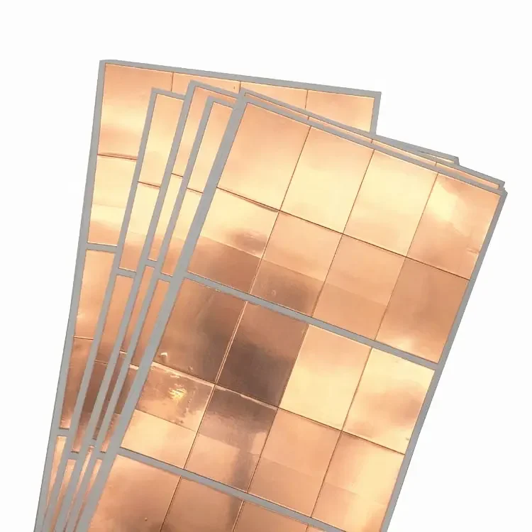 0.05MM Thick Die Cut High Temperature Thermal Conductivity Copper Tape Heat Resistant Copper Foil Adhesive Tape For Transformers