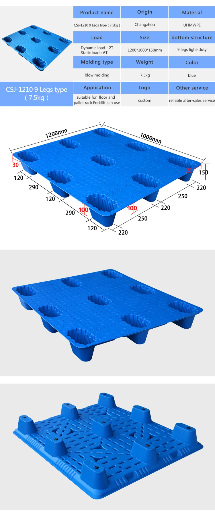 heavy duty plastic pallets