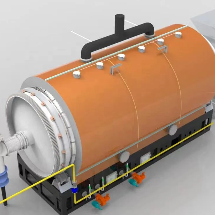 15 ton per day Professional design high quality semi-continuous waste tyre pyrolysis plant