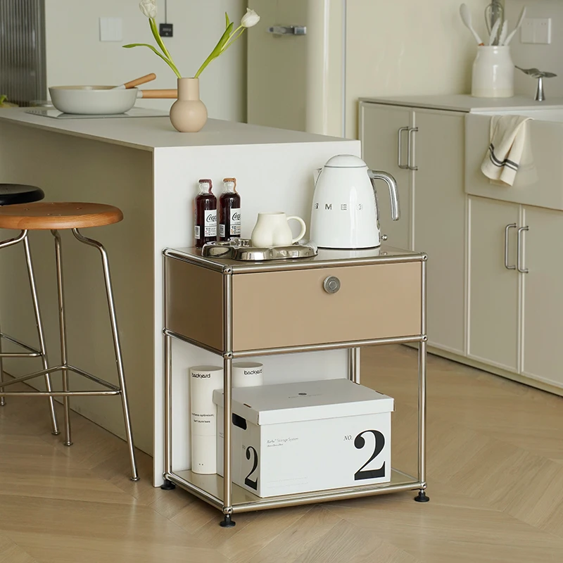 Mid-century Style USM Bedside Table Modern Minimalist INS Storage Side Cabinet for Sofa for Bedroom Furniture in Home Use