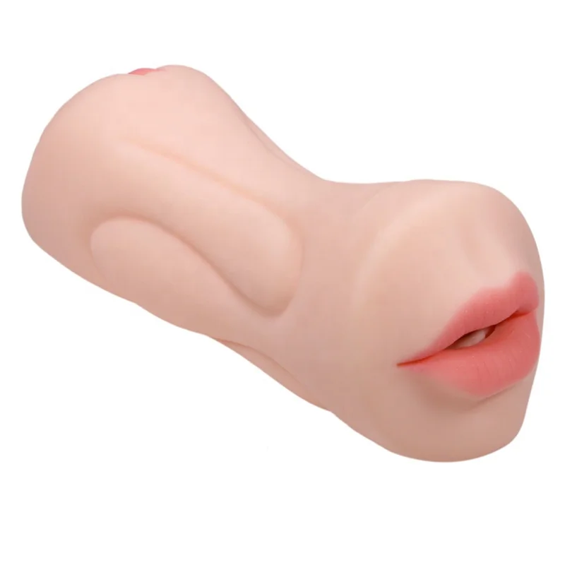 Pocket Pussy Male Masturbator 2 in 1 Sex Toys Oral Sex Doll Male Stroker 3D Realistic Pussy with Vagina and Anal Sex