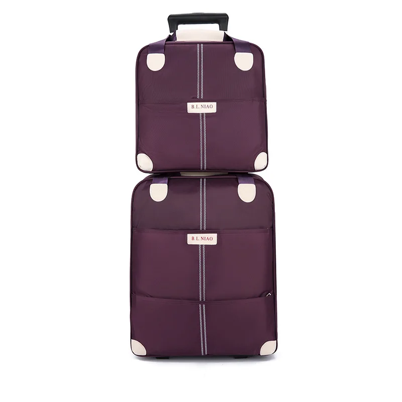 Luggage with Handbag Set Suitcase Spinner Softshell lightweight Softside Expandable Rolling Travel Luggage Airline Approved