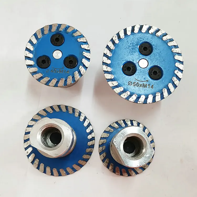 75 мм горячепрессованные мини гравировальная сетка турбо обод алмазные лезвия со съемным фланцем 5/8-11 для резки и резьбы гранита