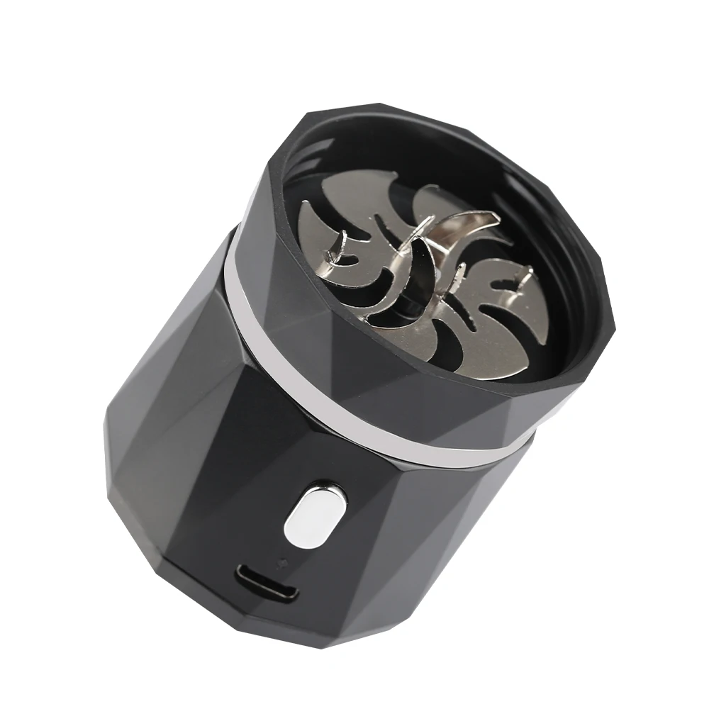 Wholesale Mini Portable Plastic Electric Tobacco Grinders USB Rechargeable Custom Logo Herb Grinder Smoking Accessories