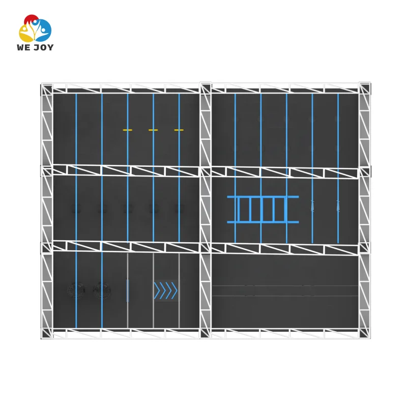 Customized modern other indoor playground american ninja warrior obstacle course kit gym truss for kids adult
