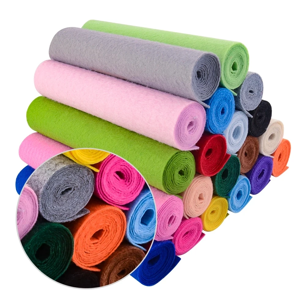 High Quality Felt Fabric Roll Pieces Industrial Felt Polyester Non Woven Colorful Felt