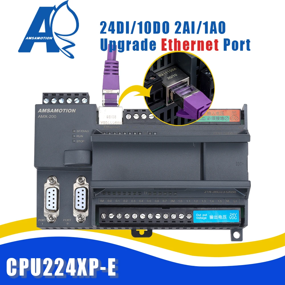 CPU224XP Ethernet Port Version For  S7-200 PLC Programmable Controller  214-3AD23-0XB8 214-3BD23-0XB8