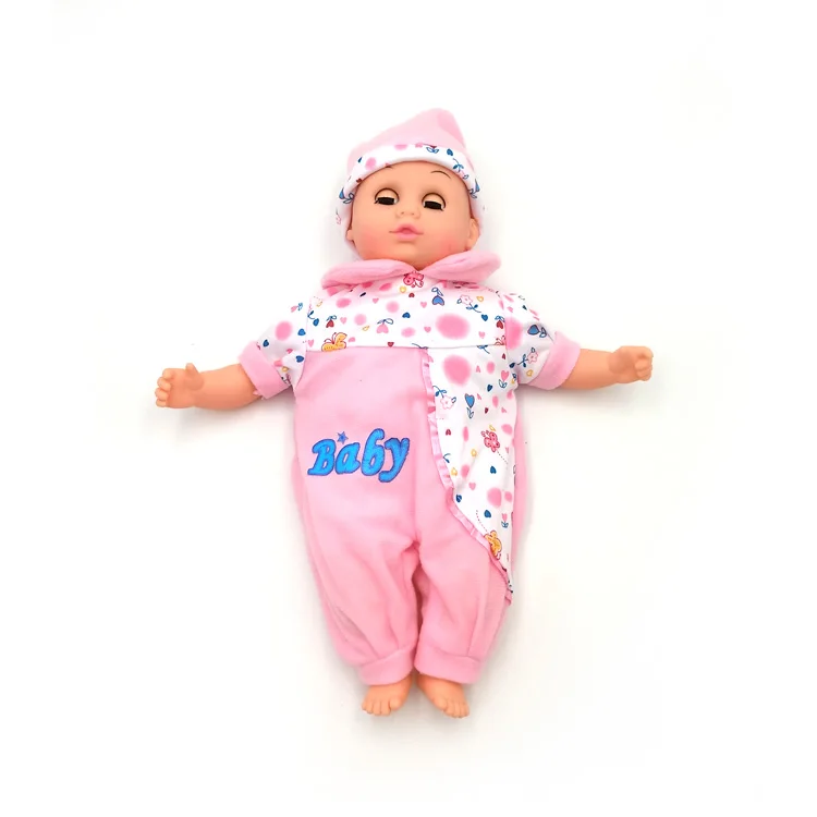 GCC cute doll toys 14 inch doll with rattle and IC