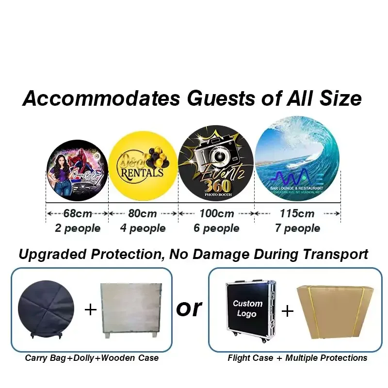 American Warehouse 360 Photo Booth 360 Degree Photobooth Spin Camera With Traveling Case Video Booth Machine For Wedding Events