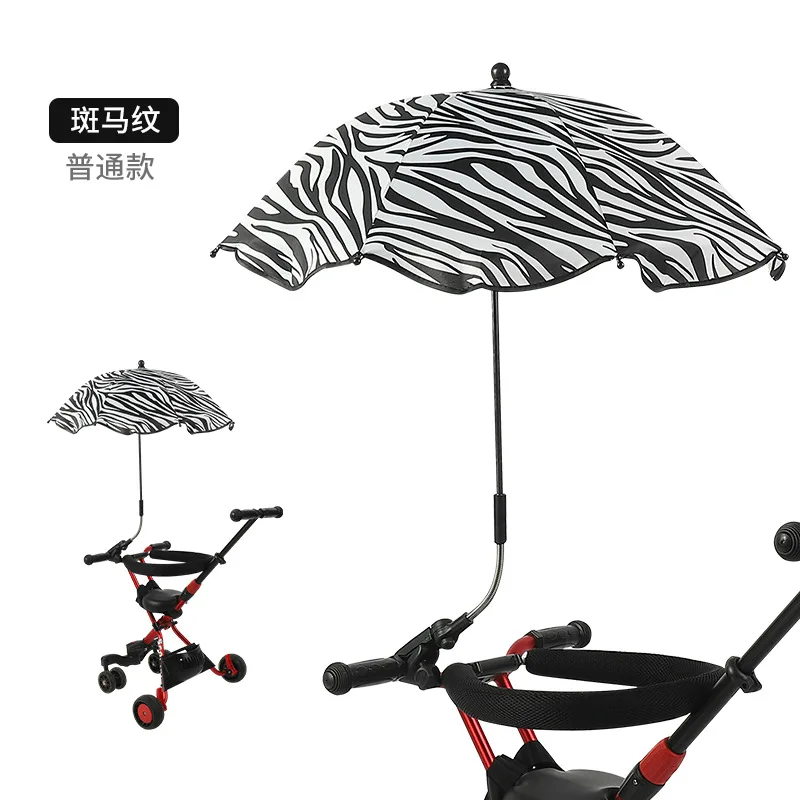 Outdoor Flexible Umbrella Holder Push Cart Stand Portable Golf Chair Umbrella Baby Trolley Stroller Umbrella