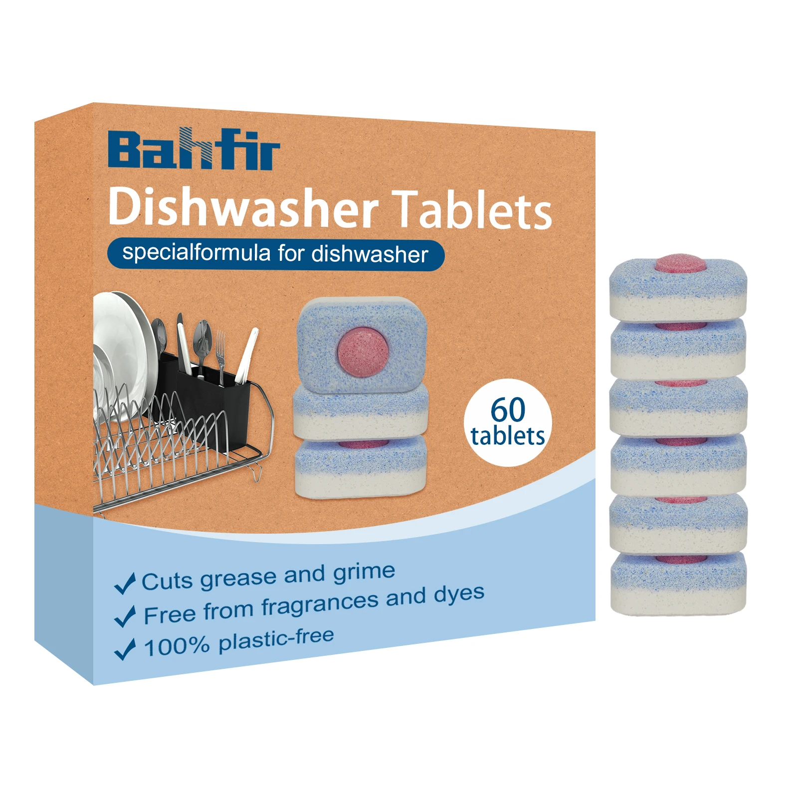 OEM Customizable Solid Detergent Cleaning Tablets for Dishwashing for Tableware