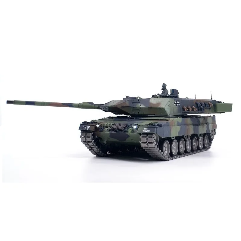 Профессиональный металлический Танк 3889-1pro немецкий леопард 2 A6 RC основной боевой танк 4 г 1/16 HengLong Rc модель танка