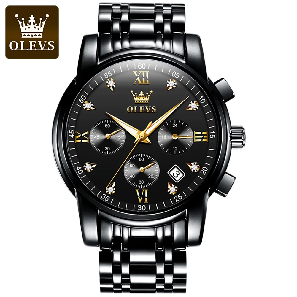 Wholesale Wrist Watch 2858 Olevs Fashion German Waterproof Man Quartz Watch Luxury Classic Mens Watch