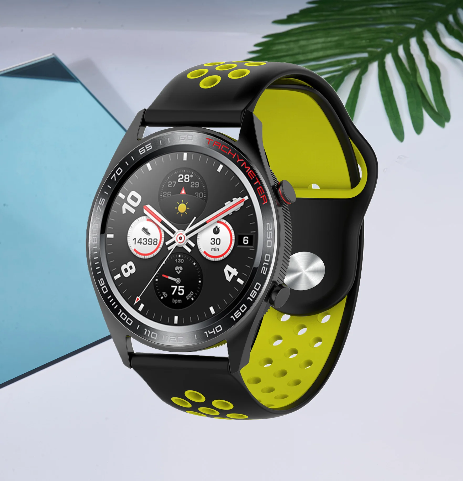 
Classic watch straps For AMAZFIT 2 Stratos /For AMAZFIT GTR 47mm silver buckle smart watch bands 