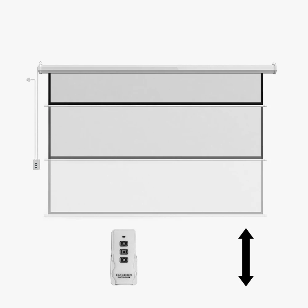 Easy Use 100 inch 16:9 HD Electric Projector Screen for Home Education Movie
