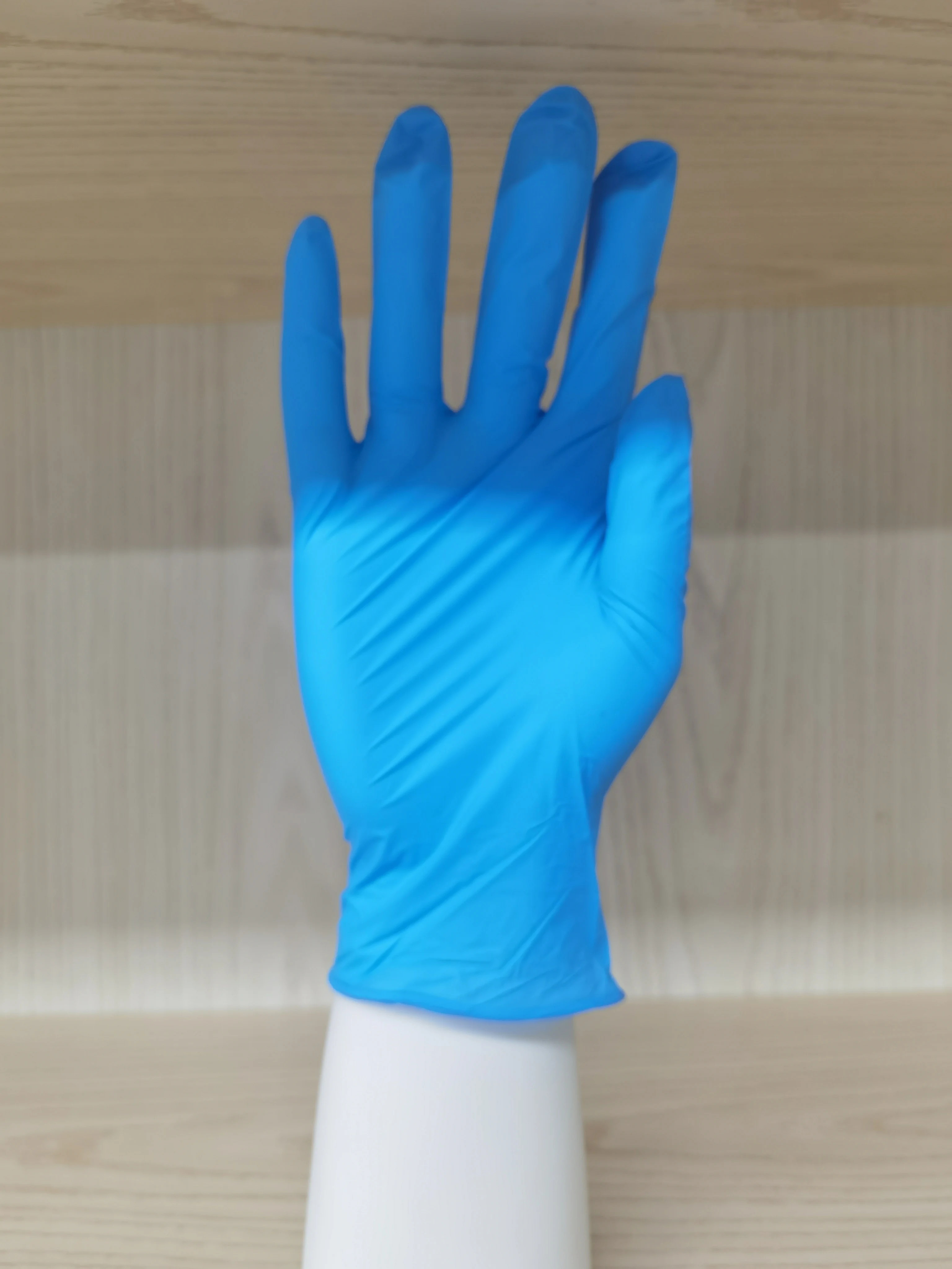 TG-3 Custom Logo Tattoo Powder Free Tattoo Beauty Salon Finger Texture Latex Free Black Pink Blue Pure Nitrile Gloves