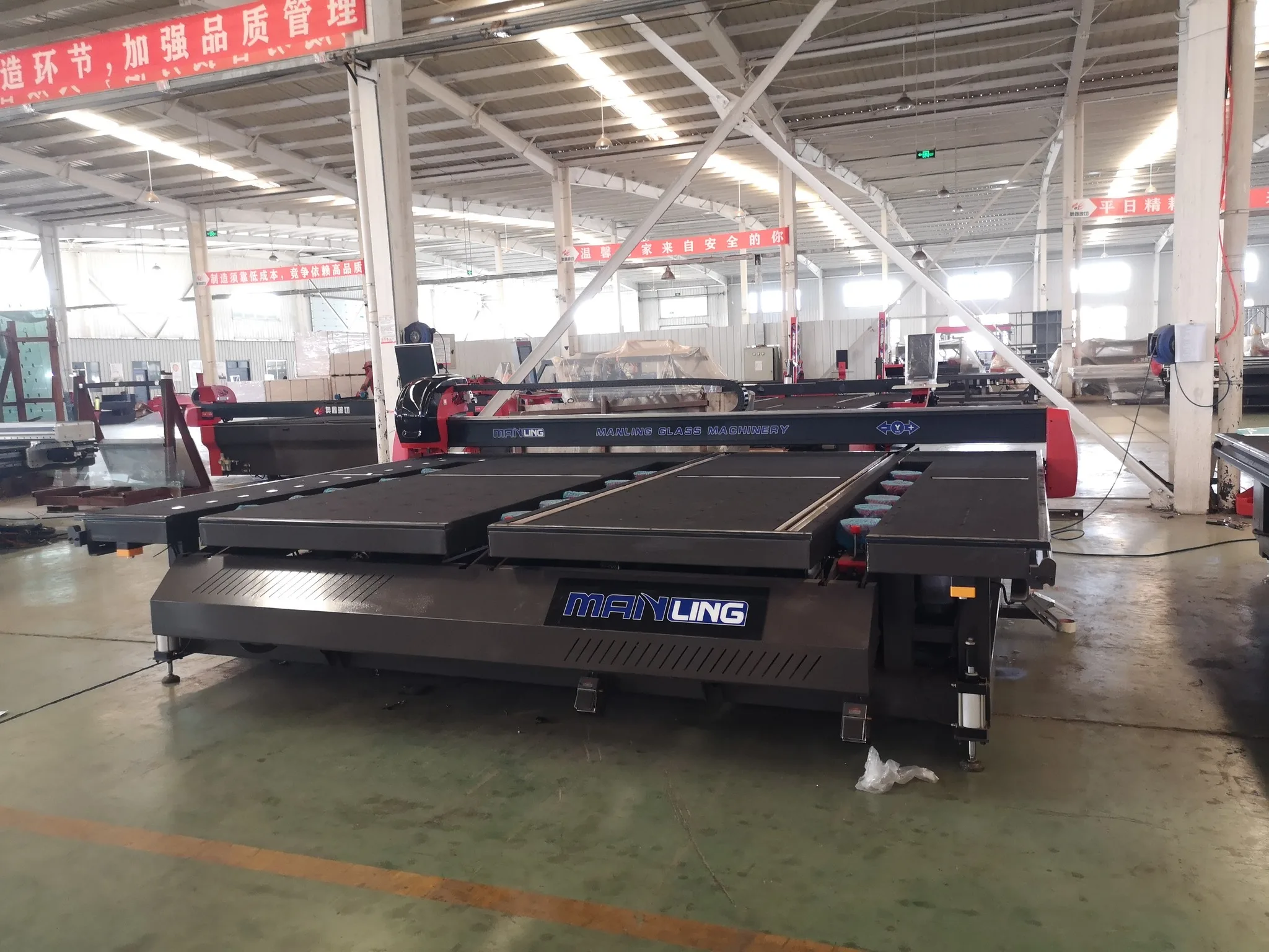 Manling CNC glass cutting machine mirror cutter automatic 360 degree movable glass processing machinery