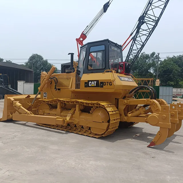 Good Condition Used Excavators Caterpillar CAT D7G Used Bulldozers on Earth Moving Projects Model CAT D7G with Core Components