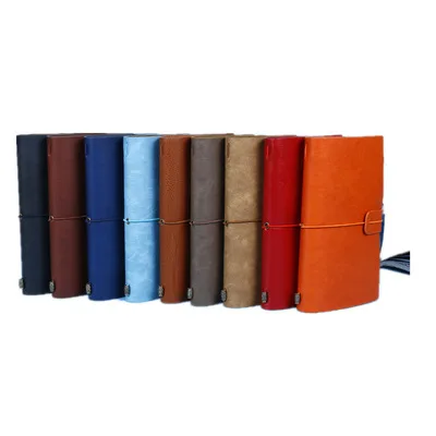 Cheap gift Vintage Travel School Leather pu cover school stationery diary office A5 Journal Notebook