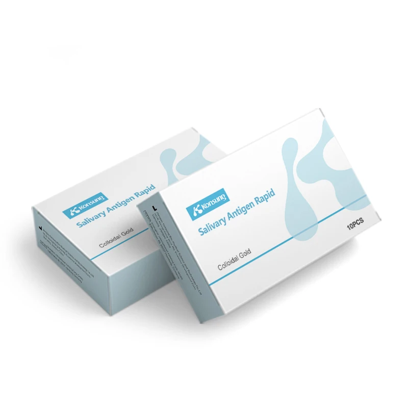 Тест на слюну леденца (ICOVS-702G-1) Быстрая тест-полоска пластиковый одноразовый Экспресс-медицинский диагностический тест на слюну для 1 человека