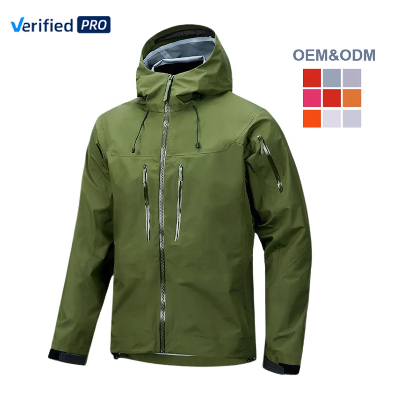 OEM Custom Design waterproof windproof men hiking soft shell jacket outdoor clothing