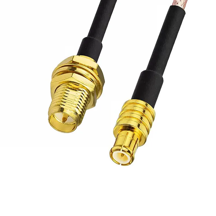 MCX Male Plug Straight To RPSMA Female Jack Bulkhead Adapter RG316 Pigtail Cable For Wifi Antenna