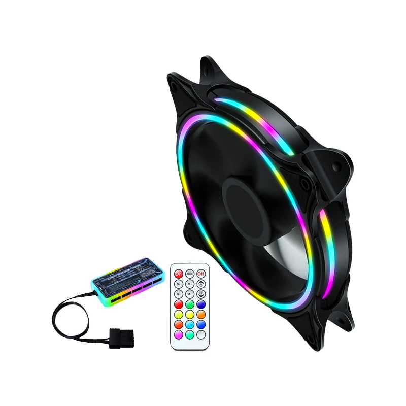  RGB-вентилятор охлаждения 120 мм кулер для корпуса ПК вентиляторы
