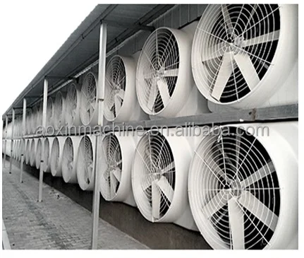industrial air cow dairy farm negative pressure cooling fan Ventilation Axial Flow greenhouse negative pressure air cooler fan