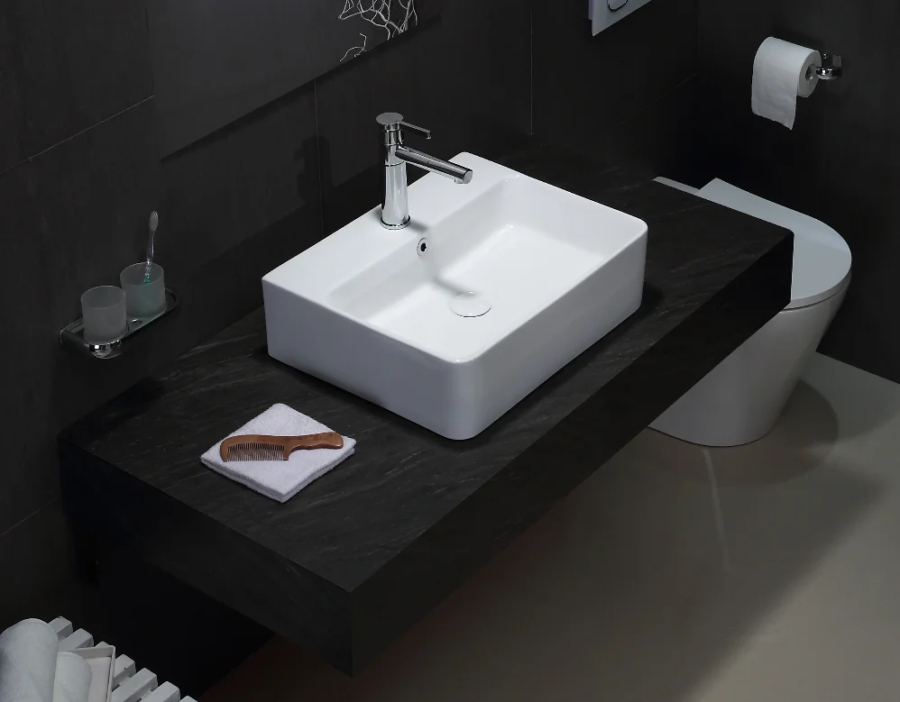 Glossy white wall mounted basin bathroom bowl sink hanging vanities