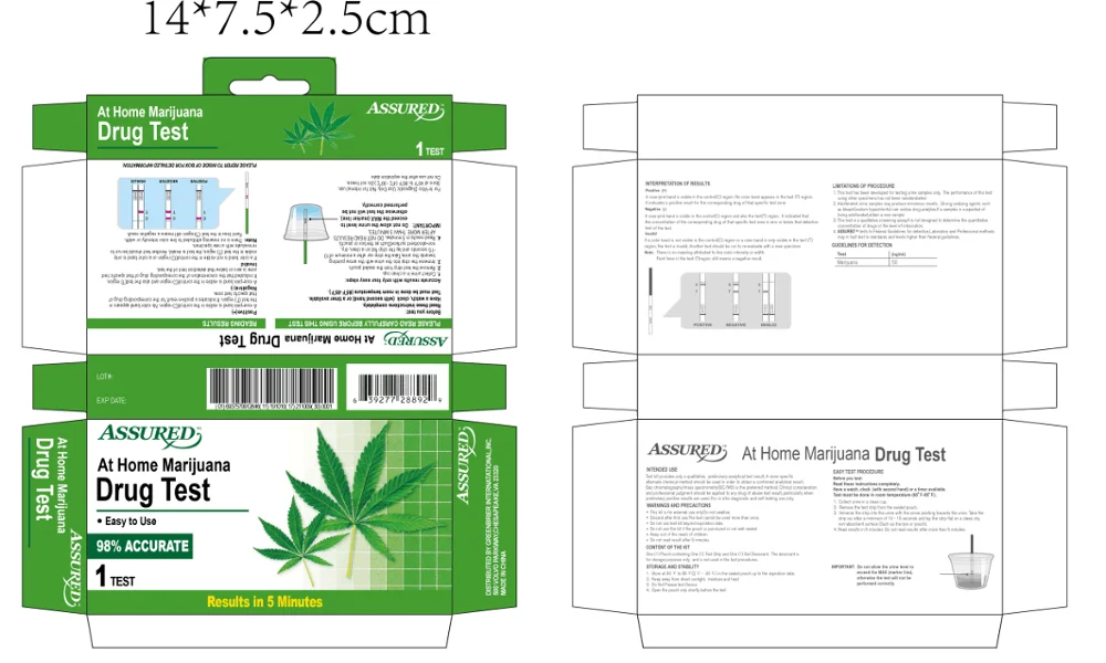 CE ISO approved home hospital use THC rapid test kit