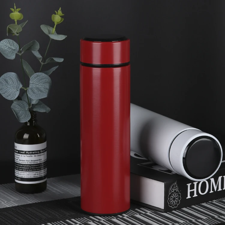 500Ml Intelligent Digital Flasks Vacuum Flask digitales Metal Insulation Stainless Steel Smart Water Bottle